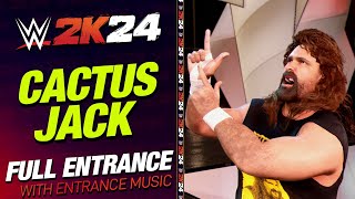 CACTUS JACK WWE 2K24 ENTRANCE  WWE2K24 CACTUS JACK ENTRANCE THEME [upl. by Banwell250]