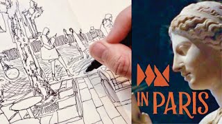 drawing in the Louvre and other places in Paris [upl. by Euqinom]