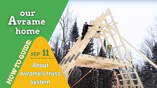 Ep 11  Our Avrame Home HOW TO stabilize the main Aframe trusses [upl. by Lorilee]