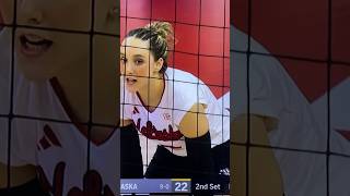 Laney Choboy Amazing Defense and Digs Nebraska Husker Volleyball 92224 vs Ohio St huskers [upl. by Chessa]