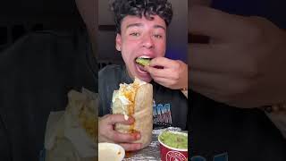 Chipotle Burrito Mukbang chipotle chipotlemukbang chipotleburrito asmr viral shorts [upl. by Jackson]