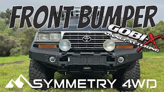 GobiX Front BumperBarwork Install  80 Series LandCruiser build  how to  DIY  Review  HZJ80 [upl. by Natividad]