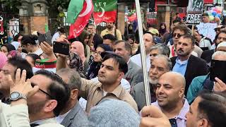 Pti Protest at Stratford Road Sparkhill Birmingham  Shahbaz Gill in Birmingham [upl. by Nautna822]