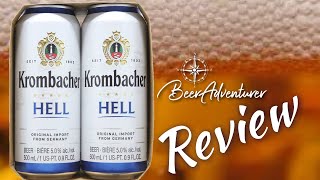 Krombacher Hell  Krombacher Brauerei  Beer Review [upl. by Mezoff]