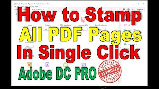 How to Stamp All PDF Pages in Single Click using JavaScript [upl. by Ekeiram]