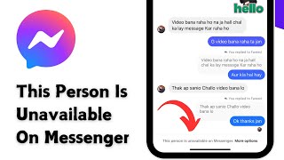 How to Fix This Person Is Unavailable On Messenger Problem On iPhone [upl. by Genisia271]