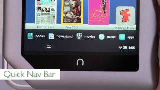 NOOK Tablet Home Screen amp Quick Nav Bar [upl. by Harimas948]