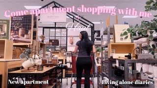 APARTMENT SHOPPING VLOG  HAUL shopping for my new apartment Target Burlington amp tj maxx 🏠 [upl. by Jammal540]