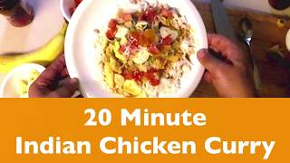 20 Minute Chicken Curry with Rice Recipe [upl. by Ziguard]