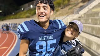 My son 95 Omar Lopez from Otay Ranch High School vs Olympian D line plays only [upl. by Ztnaj]