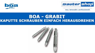 GRABIT Schraubenausdreher von Boa  Kaputte Schrauben entfernen bzw herausdrehen  sautershop [upl. by Gunter]