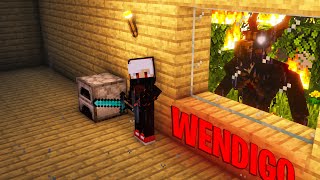 I TRIED TO SURVIVE AGAINST TERRIFYING WENDIGO IN MINECRAFT [upl. by Nitsuj]