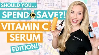 Should You SPEND or SAVE on a Vitamin C Serum My Expert Opinion  Product Dupes and Shopping Tips [upl. by Bradney977]