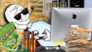 WOJAK DOOMER STARTS WORKING FROM HOME REMOTE WAGE SLAVERY [upl. by Flan980]