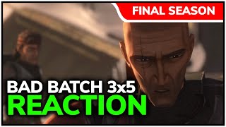 Crosshair vs Hunter  BAD BATCH Episode 5 REACTION [upl. by Tsepmet539]