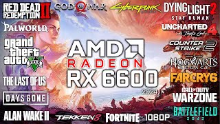 RX 6600 in 2024  Test in 17 Games 1080p [upl. by Ahsiad]