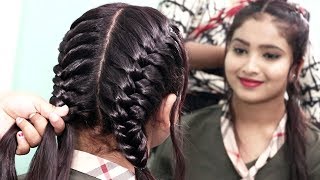 two side fish braided hairstyle for girls  hair style girls  trendy hairstyles 2020 [upl. by Siffre465]