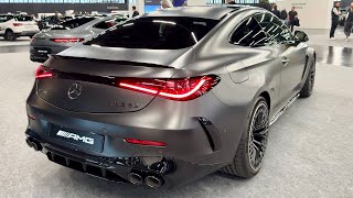 New MERCEDESAMG CLE 53 2024  first look amp VISUAL REVIEW AMAZING Coupe [upl. by Ymeraj]