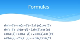 Formules van Simpson en oefeningen op goniometrie [upl. by Haggerty788]