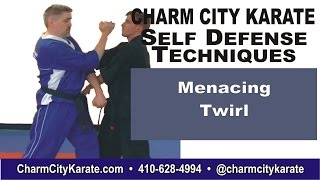 Menacing Twirl  Kenpo self defense technique for a rear collar and belt grab [upl. by Simona]