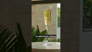 Alcohol Free Elderflower Mimosa Recipe nonalcoholiccocktails mocktailrecipe alcoholfree [upl. by Selrahc]