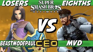 CEO 2023  BeastModePaul Hero vs MVD Snake Losers Eighths  Smash Ultimate [upl. by Gnilrets126]