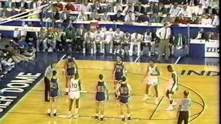 1990 Indiana High School Basketball Final Entire 4th Quarter Damon Bailey [upl. by Anaeed]