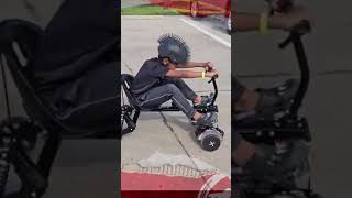 jj riding Hover1 Helix Electric Hoverboard w GoKart Attachment [upl. by Annora943]