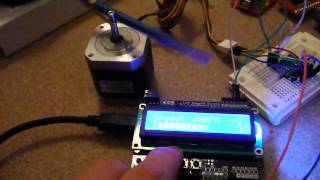 Controlling a stepper motor with Arduino and Pololu Allegro A4988 driver [upl. by Aerdnaed]