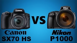 Canon PowerShot SX70 HS vs Nikon Coolpix P1000 [upl. by Martinic]