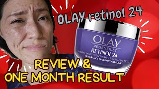 OLAY RETINOL 24 Review amp One month result 【BEFORE amp AFTER】 [upl. by Bret435]