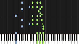 Carmen  Habanera Piano Tutorial Synthesia [upl. by Ahsilaf]