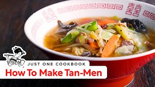 How To Make TanMen  Midnight Diner Series Recipe タンメンの作り方 レシピ [upl. by Relyt]