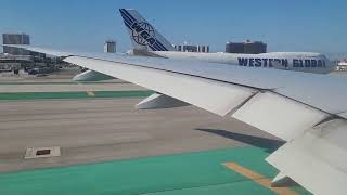 Takeoff from Los Angeles American Airlines B777 300ER [upl. by Penny]