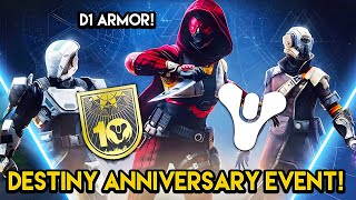 Destiny  10 YEAR ANNIVERSARY EVENT D1 Armor and Secret Chests [upl. by Dinsmore]