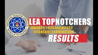 Architect Board Exam Result January 2024  ALE Results [upl. by Giacinta]