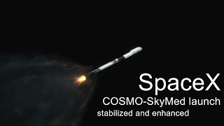 COSMOSkyMed Tracking Footage stabilized  enhanced [upl. by Nart391]