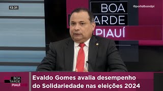 Evaldo Gomes avalia desempenho do Solidariedade nas eleições 2024 [upl. by Aletha]