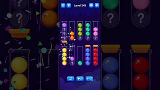 Ball Sort Level 343 Walkthrough Solution AndroidiOS [upl. by Sheppard]