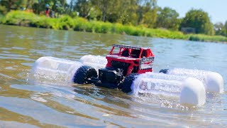 How to Make Your RC Car Drive on Water DIY Amphibious Car [upl. by Ysirhc]