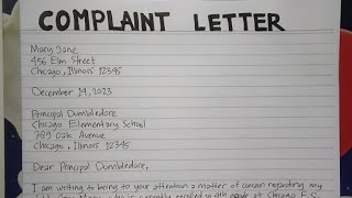 How To Write A Complaint Letter Step by Step Guide  Writing Practices [upl. by Claire]