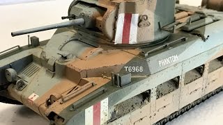 Building the Tamiya 135 Matilda infantry tank plastic model [upl. by Llehsal]