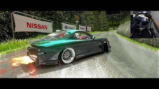 DWG 30 RX7 Touge Drift  Assetto Corsa Gameplay w Steering Wheel Setup [upl. by Odrawde632]