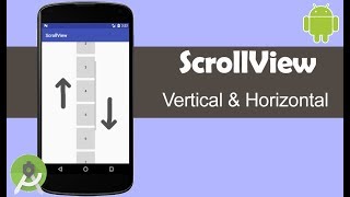 Horizontal and Vertical ScrollView  Android Studio Tutorial [upl. by Cara]