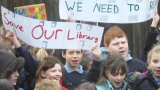 Library protest [upl. by Lekzehcey]