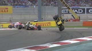 Nico Hulkenberg Crash  All The Angles  2018 Abu Dhabi Grand Prix [upl. by Akere]