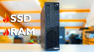 SSD Hard Drive amp RAM UPGRADE on a Lenovo ThinkCentre PC [upl. by Lilak]