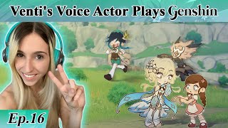 Ventis English Voice Actor plays GENSHIN IMPACT Part 16  Hilichurlian 101 [upl. by Laeynad]