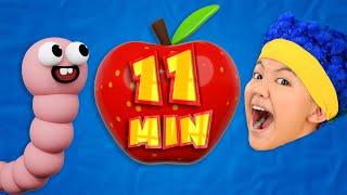 OmNomNom with Mini DB  MORE D Billions Kids Songs [upl. by Fan152]