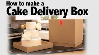 How to Make a Cake Delivery Box  Cake Business Tips [upl. by Ahc]